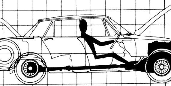 Rover P6 TC (2000) - Ровер - чертежи, габариты, рисунки автомобиля