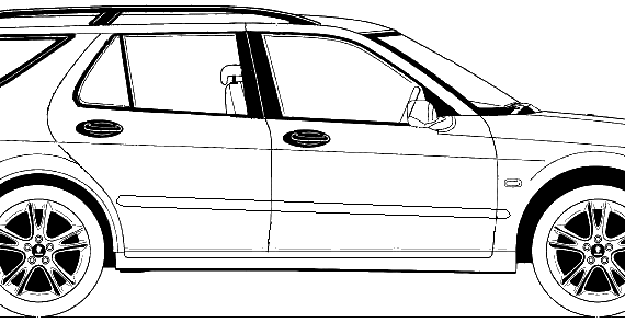 Saab 9-5 Kombi (2009) - Saab - drawings, dimensions, pictures of the car