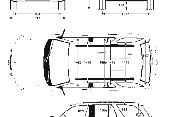 Saab 9-7X - Сааб - чертежи, габариты, рисунки автомобиля