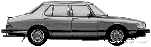Saab 900 4-Door - Saab - drawings, dimensions, pictures of the car