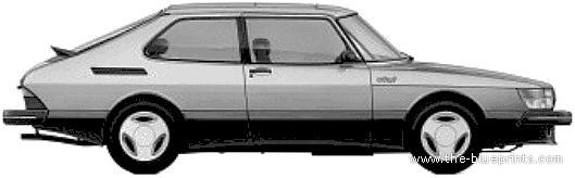 Saab 900 Turbo - Saab - drawings, dimensions, pictures of the car