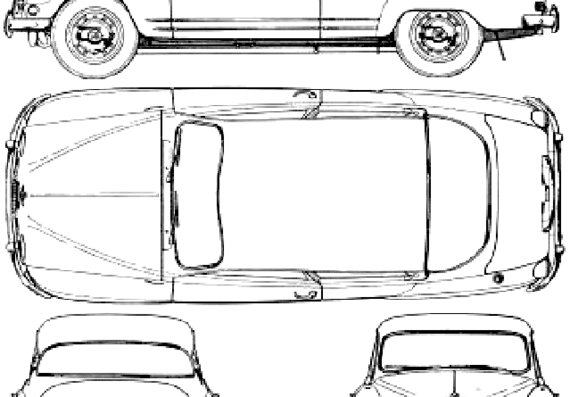 Saab 96 (1962) - Saab - drawings, dimensions, pictures of the car