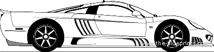 Saleen S7 (2002) - Разные автомобили - чертежи, габариты, рисунки автомобиля