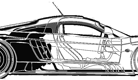 Saleen S7 (2003) - Разные автомобили - чертежи, габариты, рисунки автомобиля