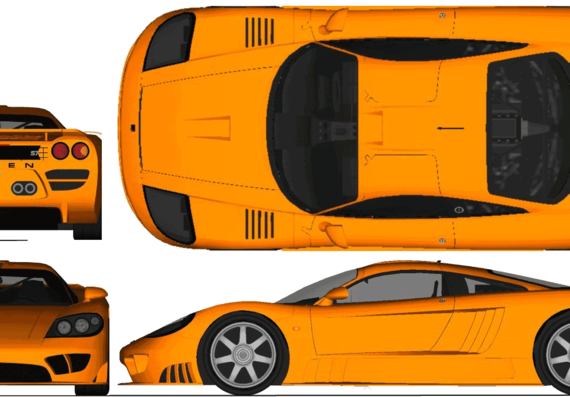 Saleen S7 (2004) - Various cars - drawings, dimensions, pictures of the car