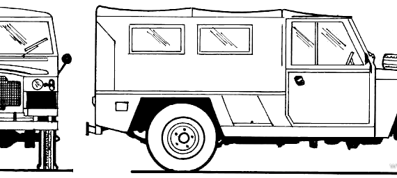 Santana Land Rover 109 (1980) - Various cars - drawings, dimensions, pictures of the car