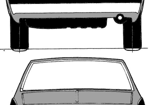 Sapporo front and rear view - Different cars - drawings, dimensions, pictures of the car