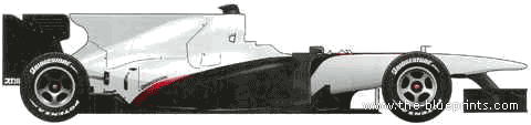 Sauber Ferrari C29 F1 GP (2010) - Разные автомобили - чертежи, габариты, рисунки автомобиля
