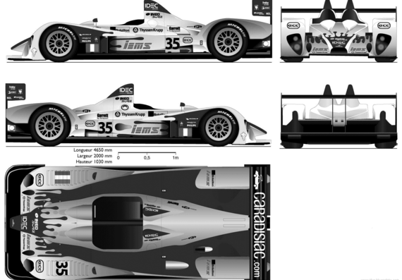 Saulnier Racing - Разные автомобили - чертежи, габариты, рисунки автомобиля