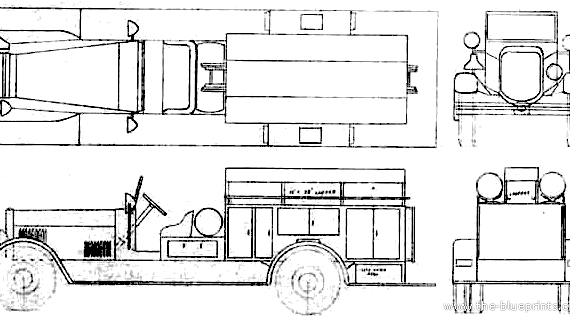Seagrave Rescue Truck (1932) - Various cars - drawings, dimensions, pictures of the car