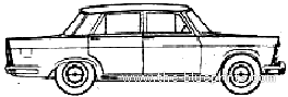 Seat 1400 (1961) - Сеат - чертежи, габариты, рисунки автомобиля
