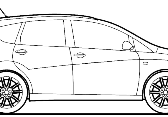 Seat Altea XL (2011) - Seat - drawings, dimensions, pictures of the car