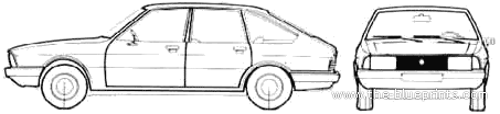 Simca 1307 S (1976) - Simca - drawings, dimensions, pictures of the car