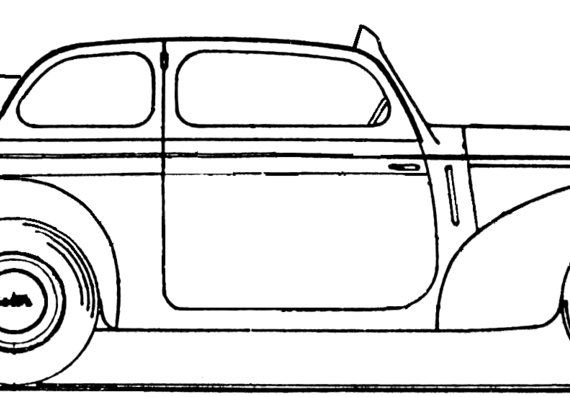 Skoda 1101S Cabriolet (1949) - Шкода - чертежи, габариты, рисунки автомобиля