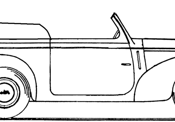 Skoda 1102 Convertible (1951) - Шкода - чертежи, габариты, рисунки автомобиля