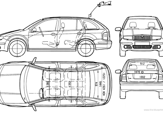 Skoda Fabia Combi (2005) - Skoda - drawings, dimensions, pictures of the car