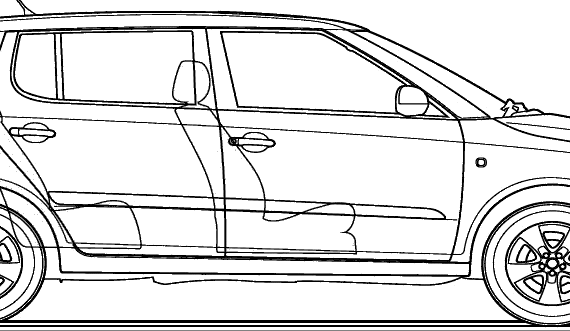 Skoda Fabia RDI (2008) - Skoda - drawings, dimensions, pictures of the car