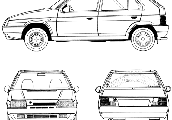 Skoda Favorit - Sport - Skoda - drawings, dimensions, pictures of the car