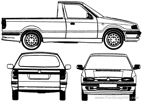 Skoda Felicia Pickup - Skoda - drawings, dimensions, pictures of the car