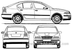 Skoda Octavia (2003) - Skoda - drawings, dimensions, pictures of the car