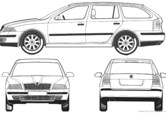 Skoda Octavia Kombi (2005) - Skoda - drawings, dimensions, pictures of the car