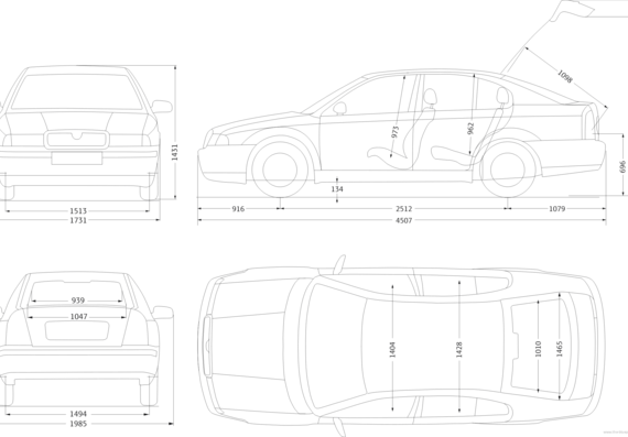 Skoda Octavia Tour - Skoda - drawings, dimensions, pictures of the car
