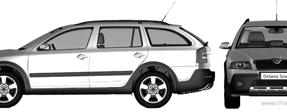 Skoda Oktavia Scout (2007) - Skoda - drawings, dimensions, pictures of the car
