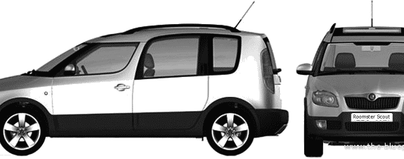 Skoda Roomster Scout (2007) - Skoda - drawings, dimensions, pictures of the car
