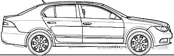 Skoda Superb 1.8 (2009) - Skoda - drawings, dimensions, pictures of the car