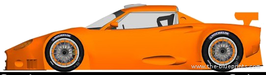 Spyker C8 (2011) - Спайкер - чертежи, габариты, рисунки автомобиля