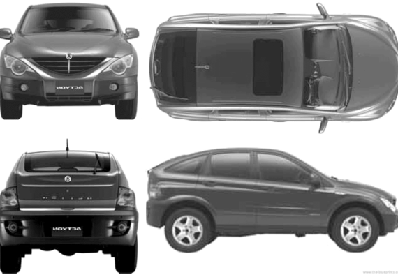 Ssangyong Actyon (2007) - SanJong - drawings, dimensions, pictures of the car