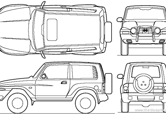 Ssangyong Corando (1996) - SanJong - drawings, dimensions, pictures of the car