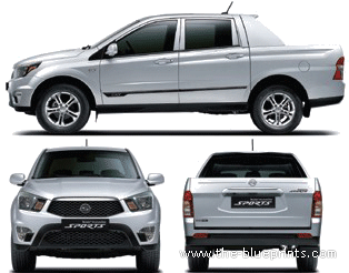 Ssangyong Korando Sport (2013) - SanJong - drawings, dimensions, pictures of the car
