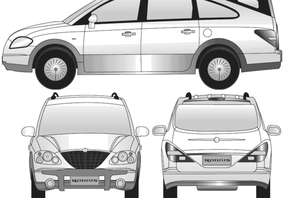Ssangyong Rodius (2006) - SanJong - drawings, dimensions, pictures of the car