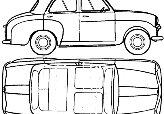 Standard Eight (1956) - Разные автомобили - чертежи, габариты, рисунки автомобиля