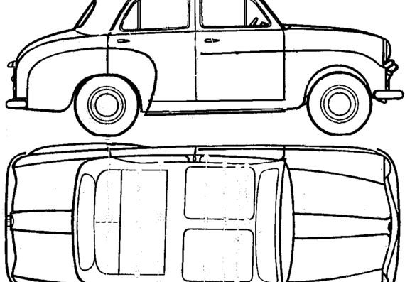 Standard Ten (1956) - Разные автомобили - чертежи, габариты, рисунки автомобиля