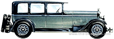 Stutz Sedan (1926) - Разные автомобили - чертежи, габариты, рисунки автомобиля