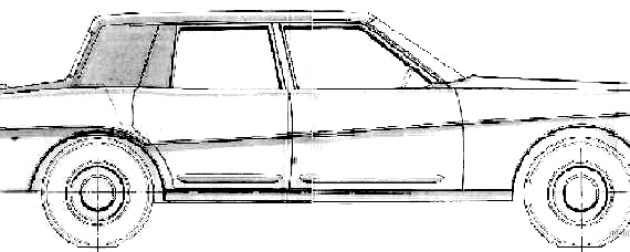 Stutz Sedan (1976) - Разные автомобили - чертежи, габариты, рисунки автомобиля