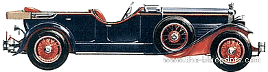 Stutz Speedster (1929) - Разные автомобили - чертежи, габариты, рисунки автомобиля