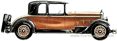 Stutz Victoria Coupe (1927) - Different cars - drawings, dimensions, pictures of the car