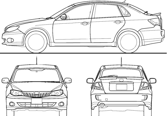 Subaru Impreza Anesis (2010) - Subaru - drawings, dimensions, pictures of the car