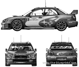 Subaru Impreza WRC Monte Carlo (2005) - Subaru - drawings, dimensions, pictures of the car