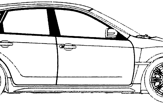 Subaru Impreza WRX STI (2010) - Subaru - drawings, dimensions, pictures of the car