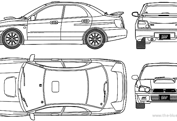 Subaru Impreza WRX STi (2003) - Subaru - drawings, dimensions, pictures of the car