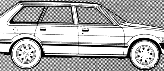 Subaru Leone 1800 GLF 4wd Estate (1981) - Subaru - drawings, dimensions, pictures of the car