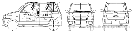 Subaru Pleo (2005) - Subaru - drawings, dimensions, pictures of the car