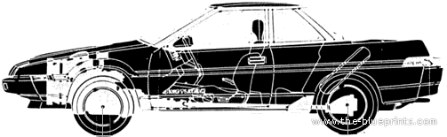 Subaru XT6 - Subaru - drawings, dimensions, pictures of the car