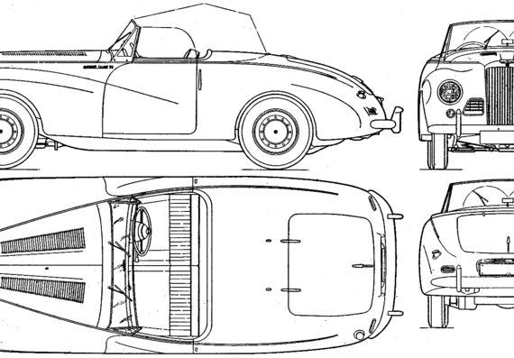 Sunbeam Alpine Sports Mk.I (1953) - Sunbim - drawings, dimensions, pictures of the car