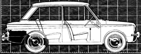 Sunbeam Imp (1967) - Sunbim - drawings, dimensions, pictures of the car
