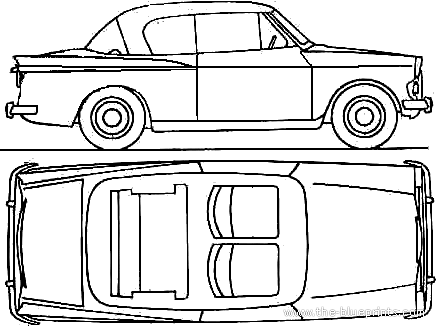 Sunbeam Rapier (1963) - Sanbim - drawings, dimensions, pictures of the car